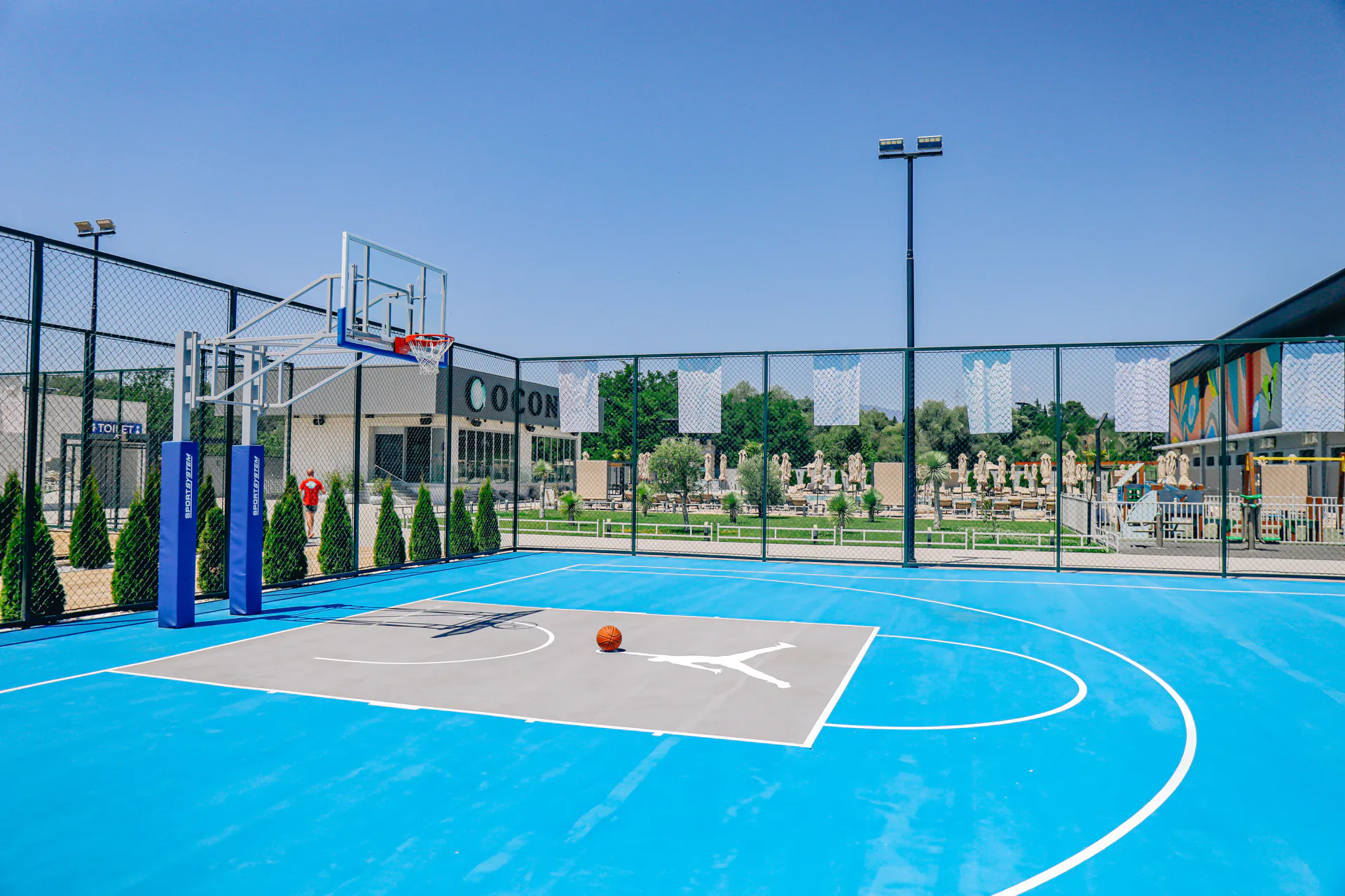 The basketball court at the Coconut Sports Centre